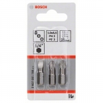 3 БИТЫ S/PH/PZ 25мм XH SET BOSCH 2607001766